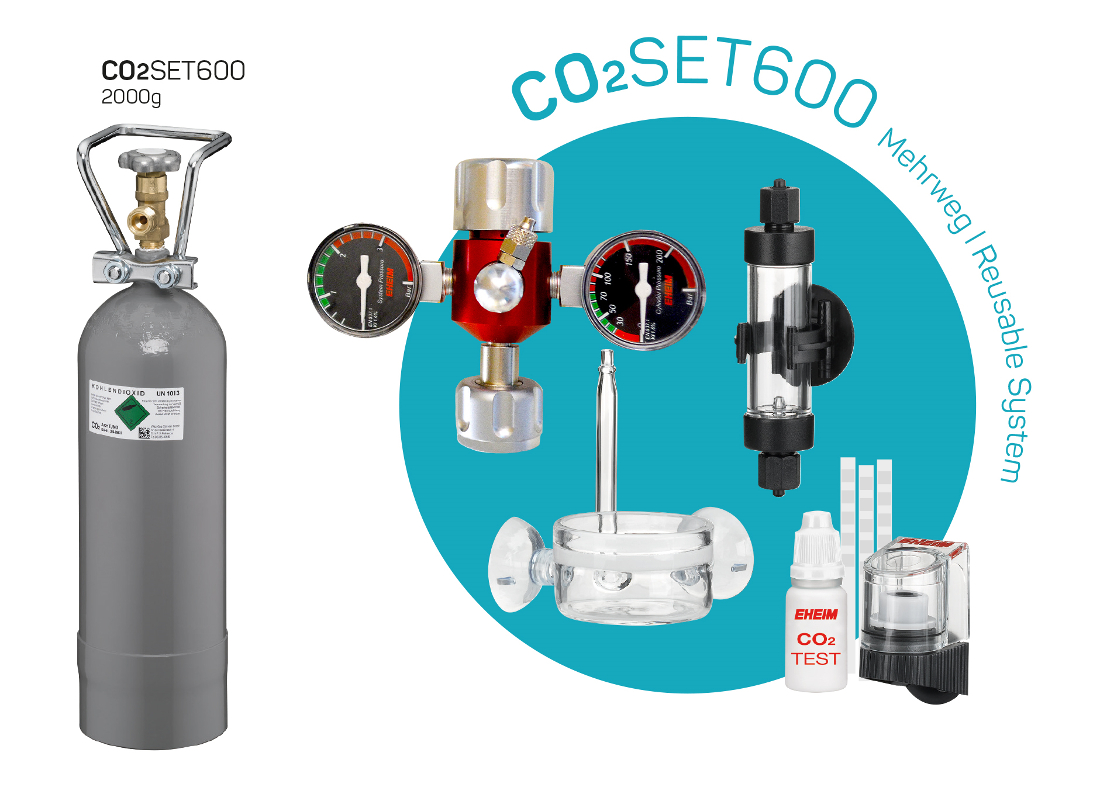 Eheim CO2SET600 Düngeanlage Komplettset System