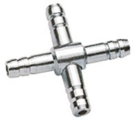 Metall Kreuzverbinder 4/6 (Luftschlauch) 