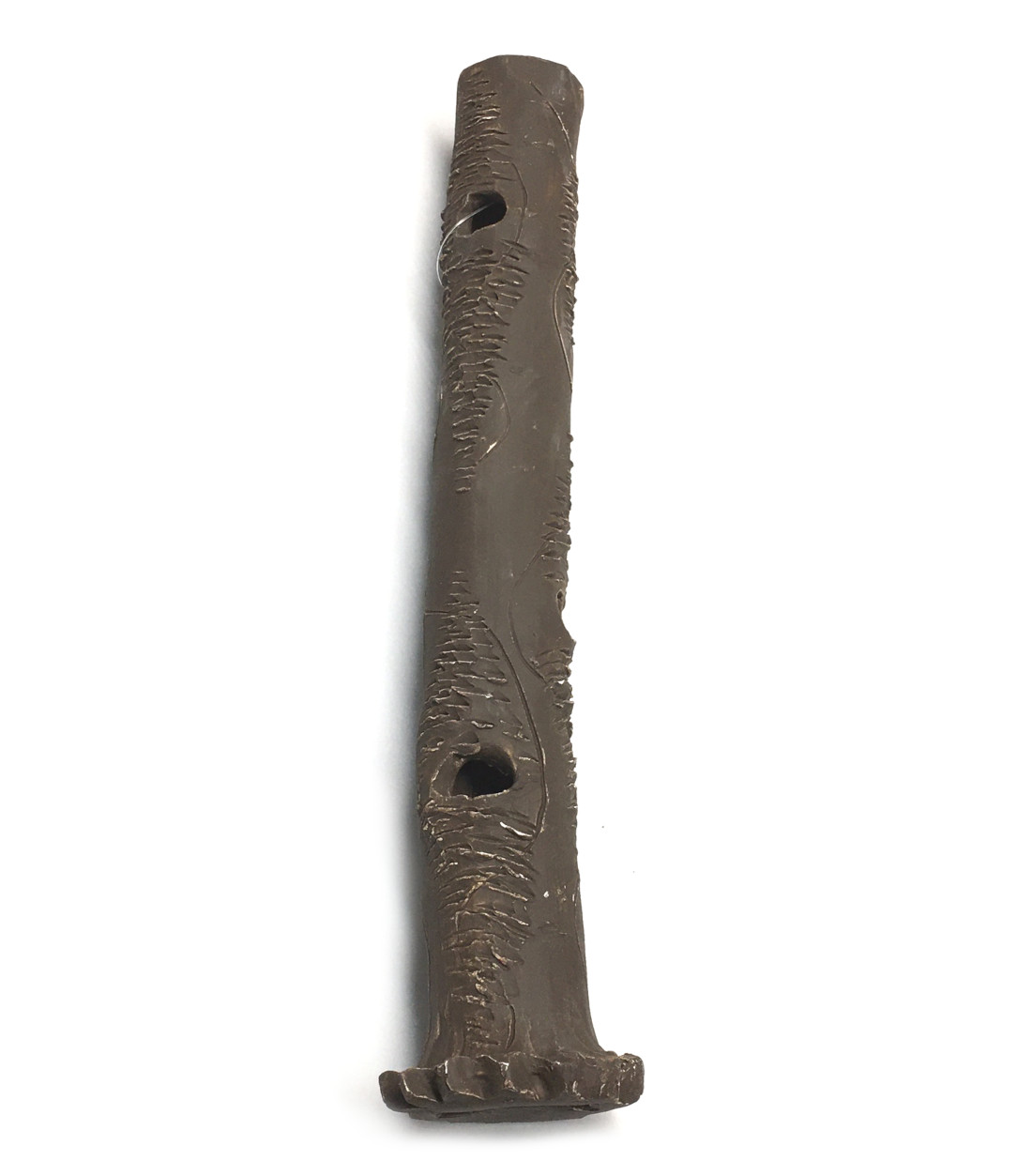 Garnelen Stamm Ton 35x4,5 cm -dunkelbraun- im Detail