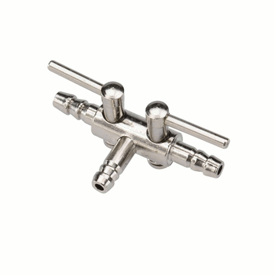 Luftverteiler T-Stück Metal 4/6 mm im Detail