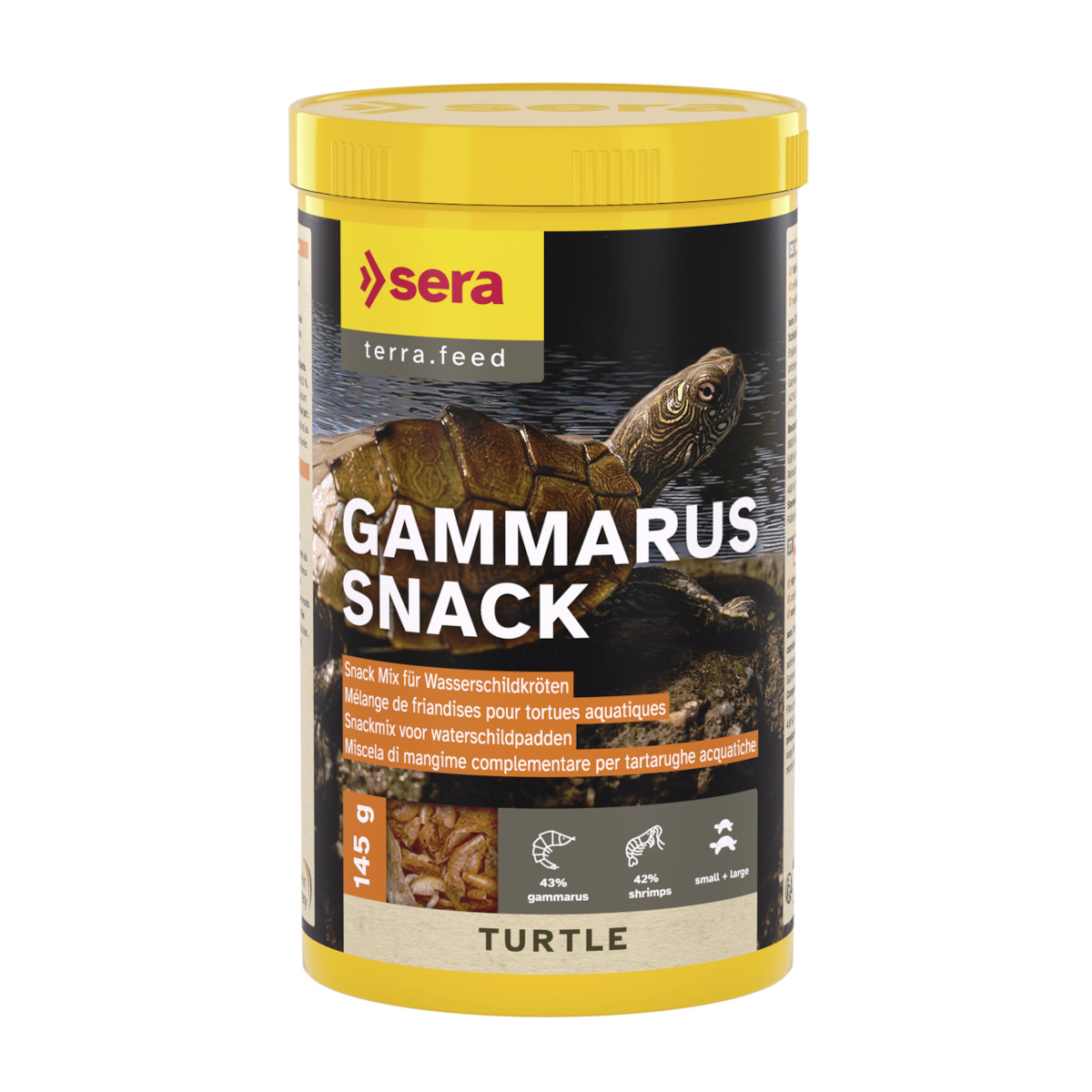 sera Turtle Gammarus Snack 1,0 Liter -für Wasserschildkröten-