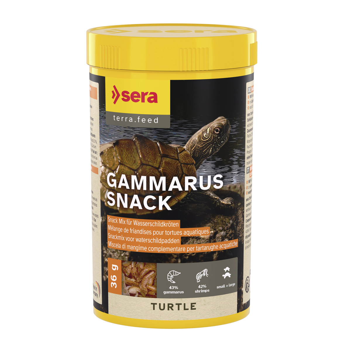 sera Turtle Gammarus Snack 0,25 Liter -für Wasserschildkröten-