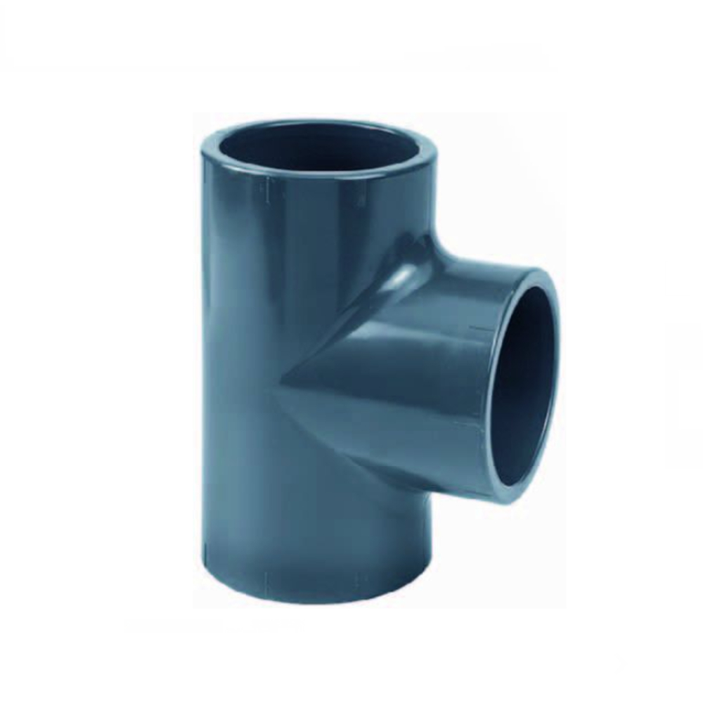 PVC-U T-Stück 90°, 3fach Klebemuffe D=20 mm