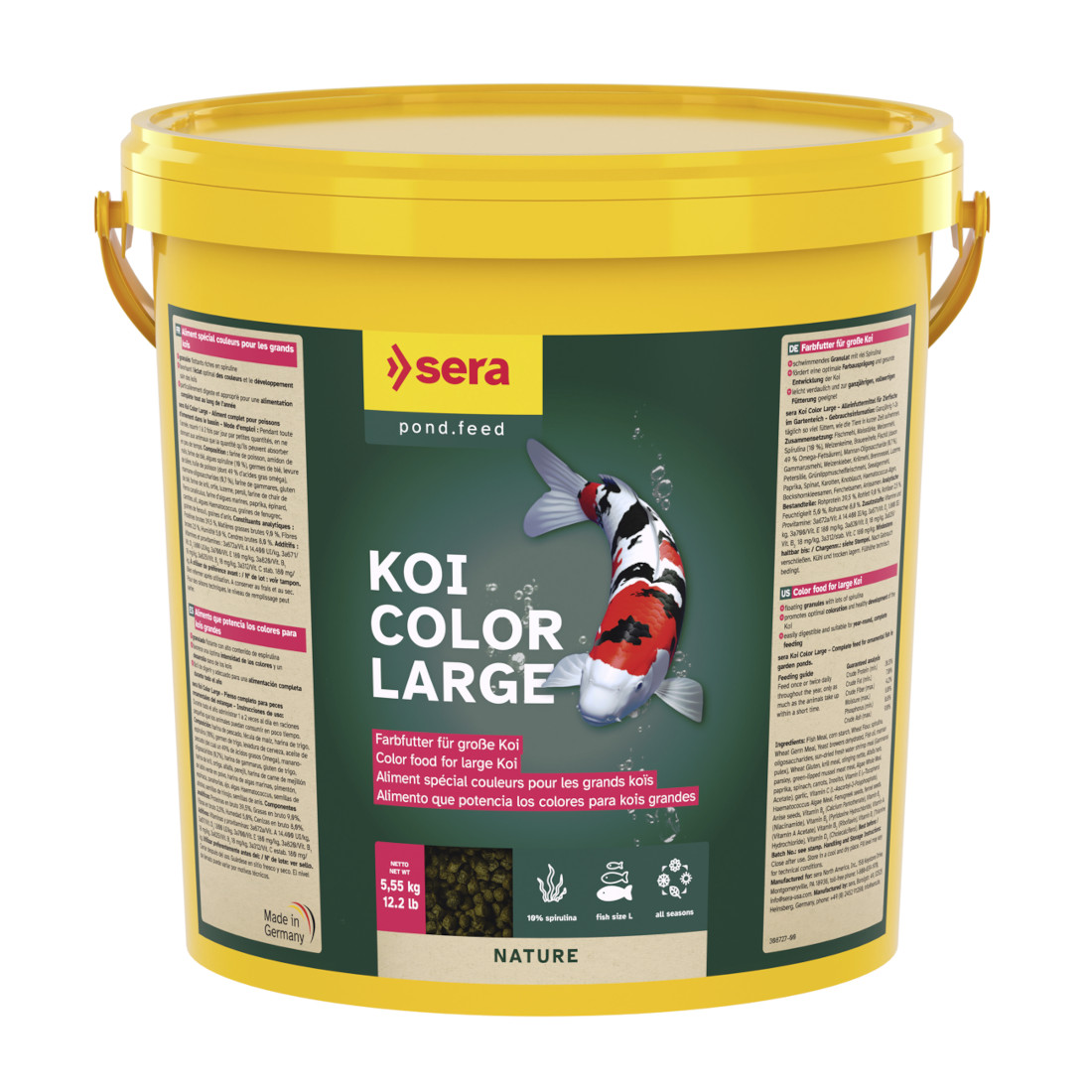 sera KOI COLOR LARGE 21 Liter -Farbfutter für Koi-