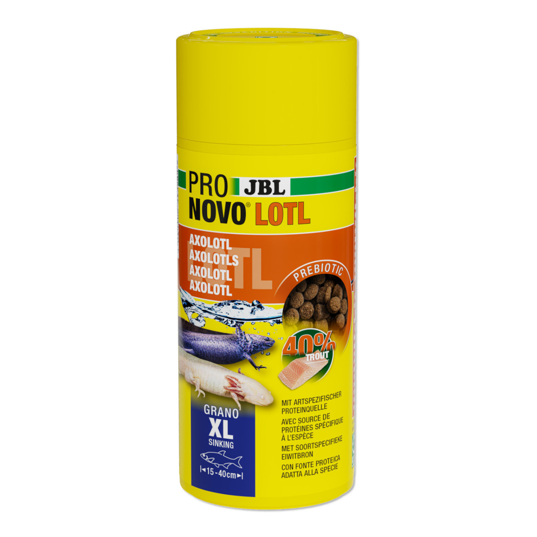 JBL PRONOVO Lotl Grano XL 250 ml -Alleinfutter für große Axolotl-