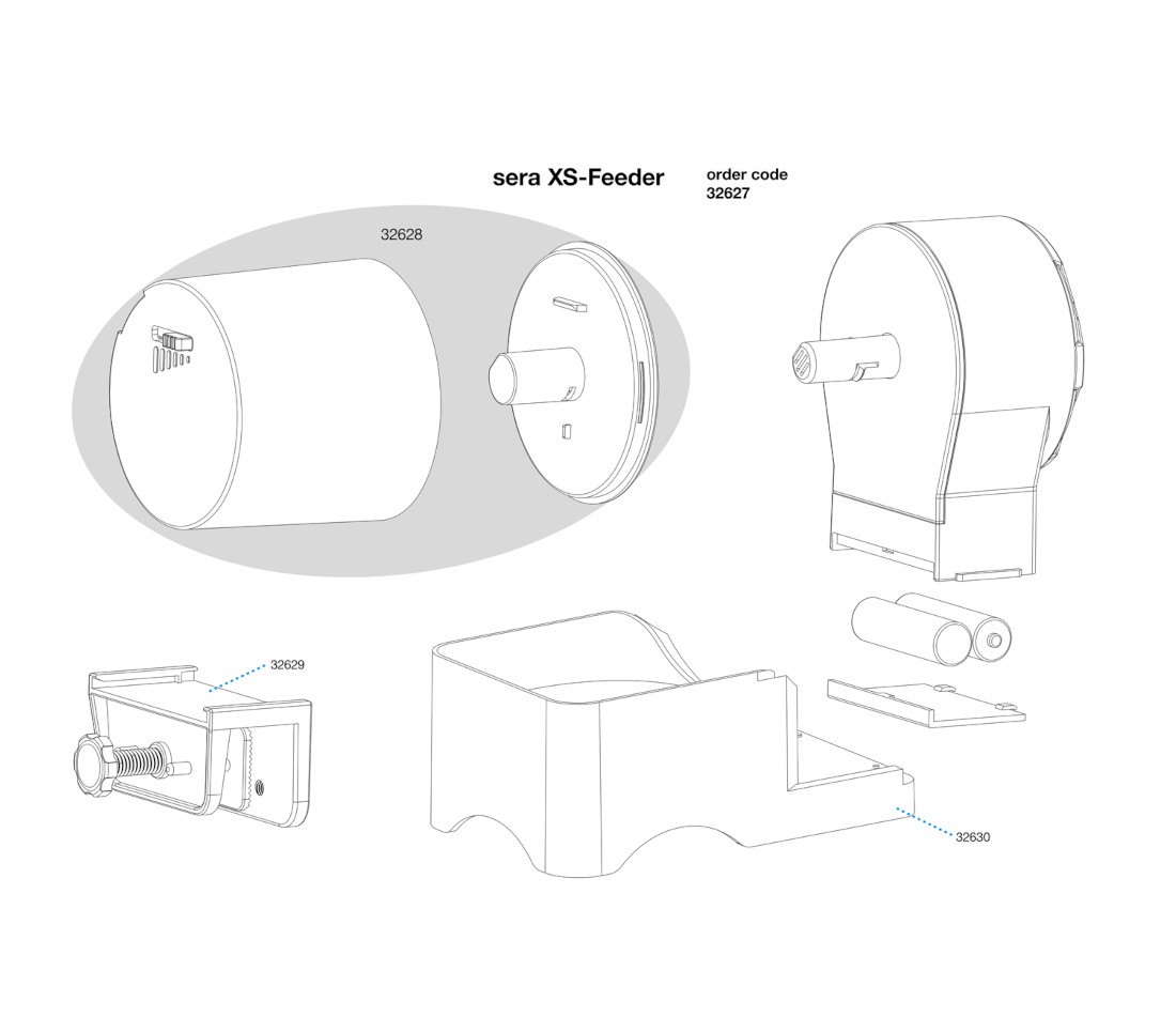 sera XS-Feeder Ersatzteile