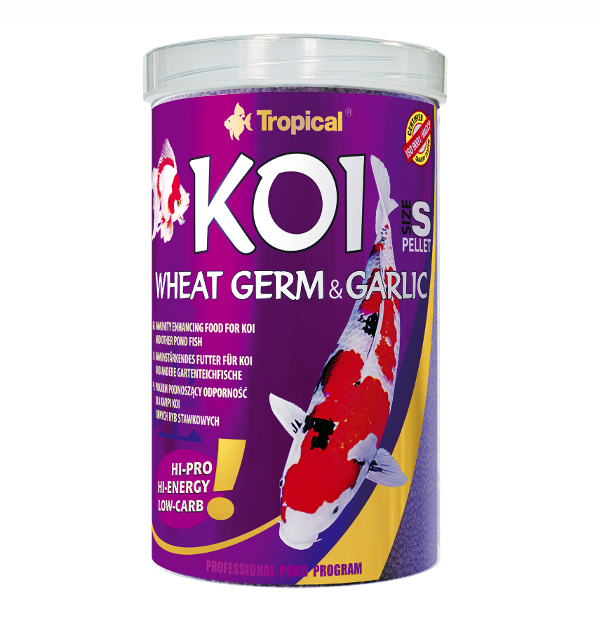 Tropical Koi Wheat Germ & Garlic Pellet Size S 1 L