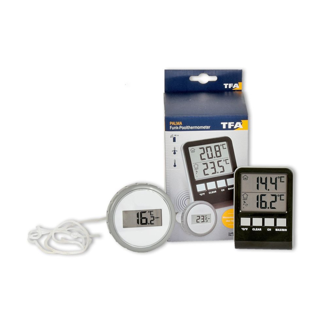 TFA Funk Thermometer Palma für Pools oder Teiche