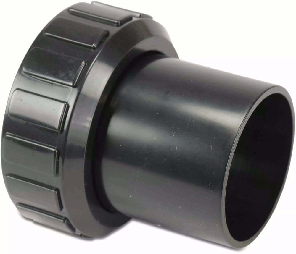 Mega Verschraubung  1,5 " IG mit Klebemuffe schwarz