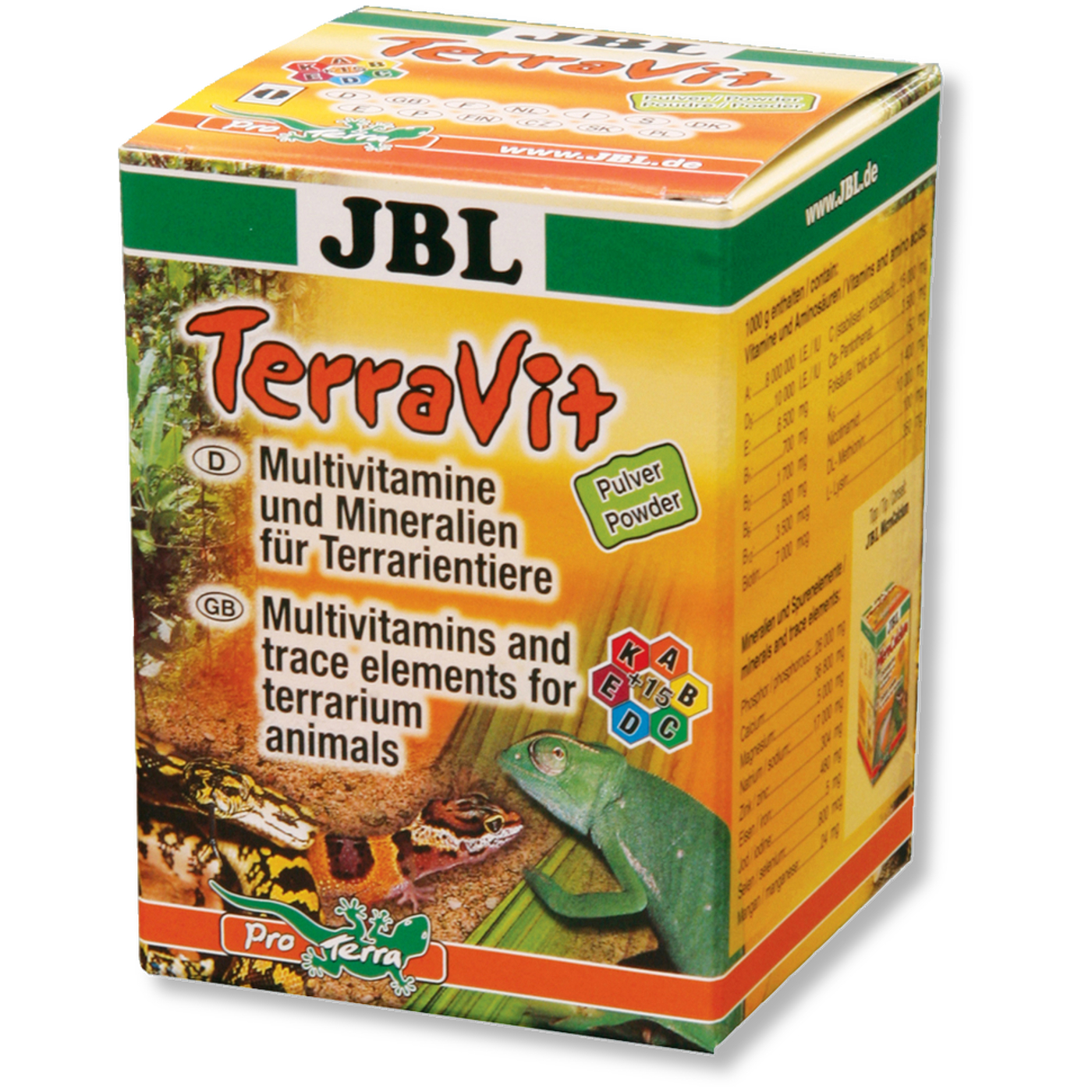 JBL TerraVit 100 g Pulverform (Multivitamin, Spurenelemente) 