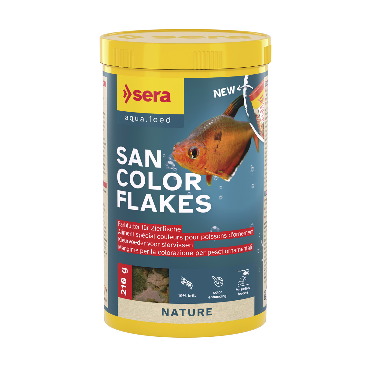 sera San Color Flakes 1,0 Liter -Farbfutter-
