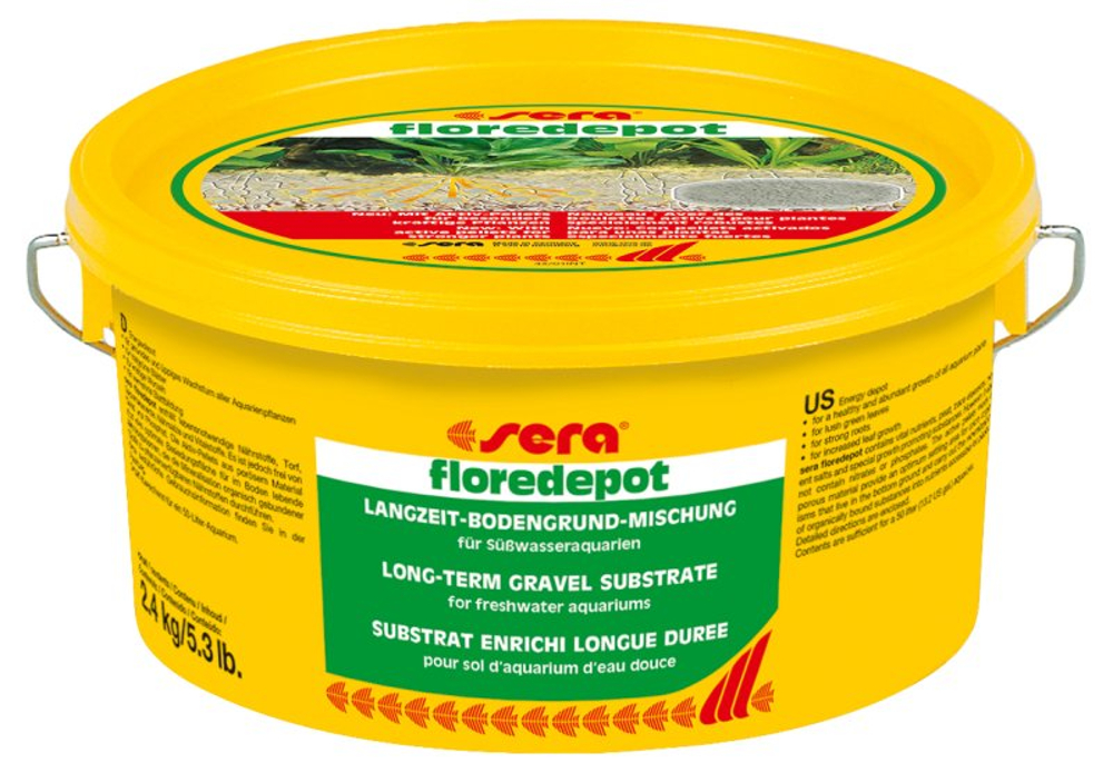sera floredepot 2,4 kg Bodengrund für Aquarienpflanzen 