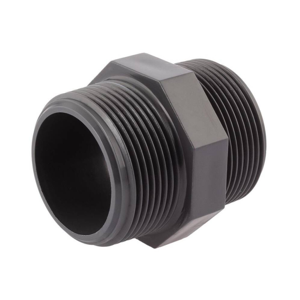 PVC-U Doppelnippel hochwertig  2" (2 x Außengewinde)