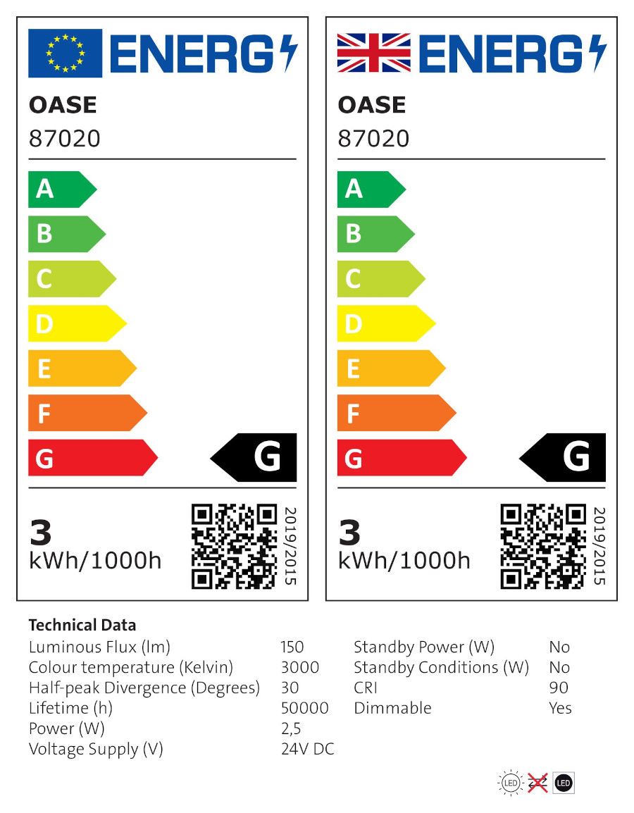 OASE LunAqua Connect S Set 3 Spots White