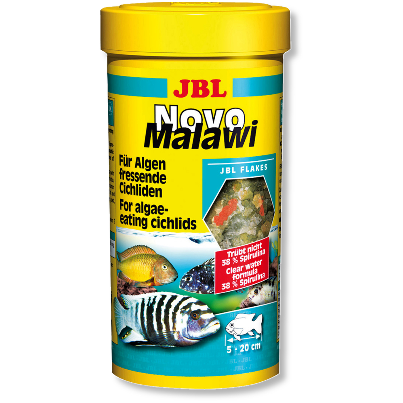 JBL NovoMalawi 250 ml (Flakes für Algen fressende)