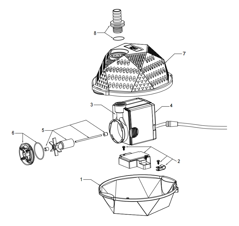 Söll SFP-1500 Rotor-Magnetachse Teileübersicht