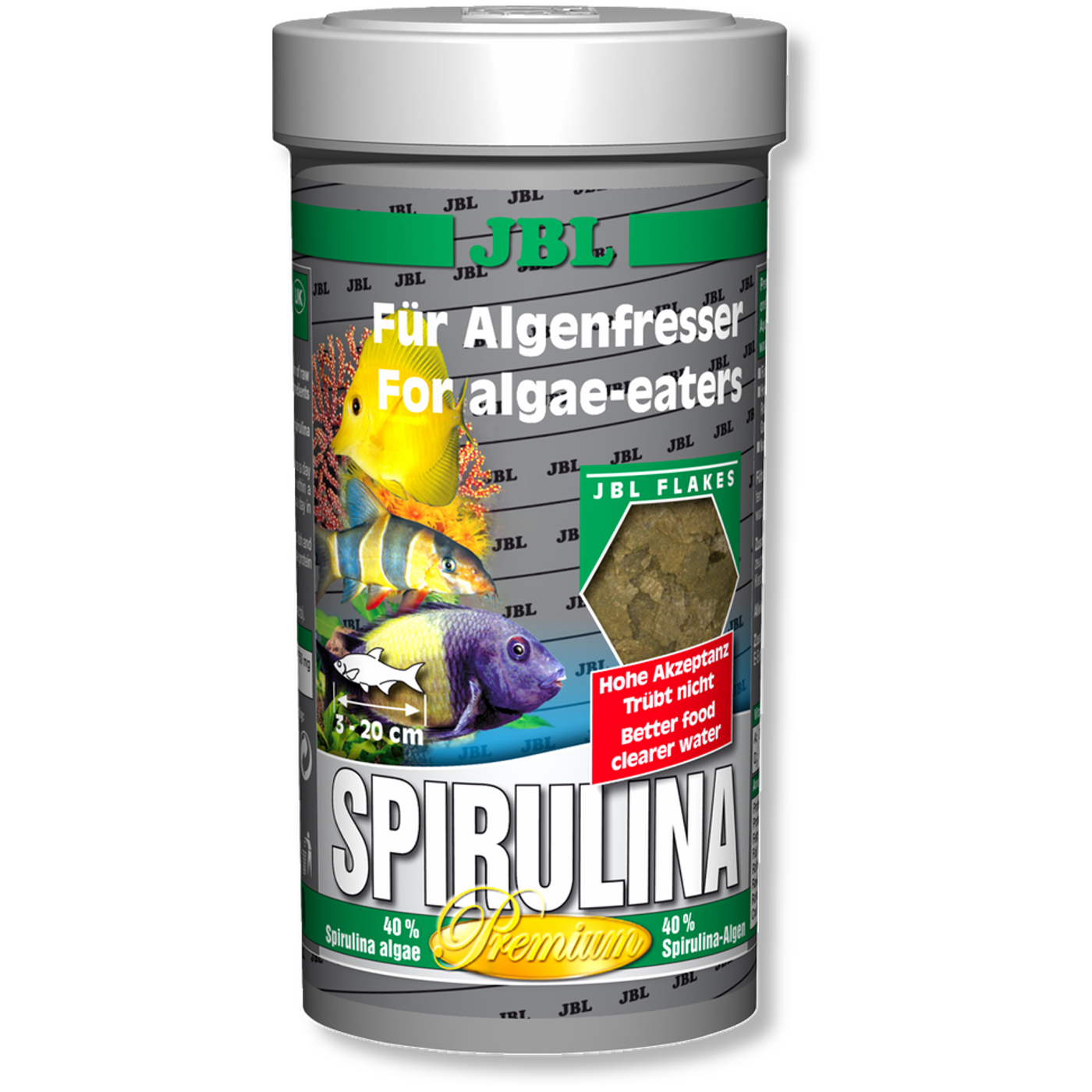 JBL Spirulina 100 ml (Spezialflocken für Algenfresser)