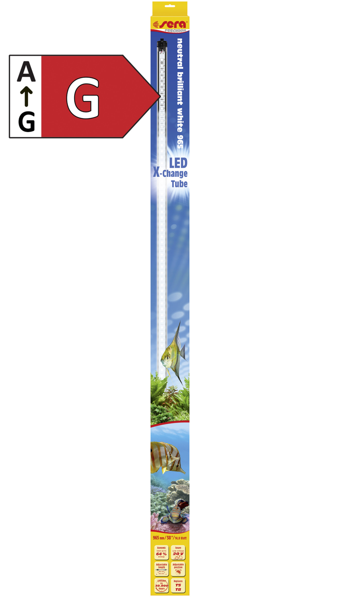 sera LED X-Change Tube neutral brillant white 965 mm
