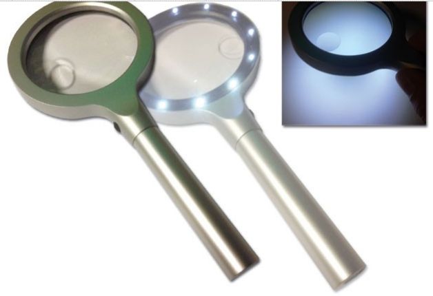 Selektionslupe mit LED 2,5 fach