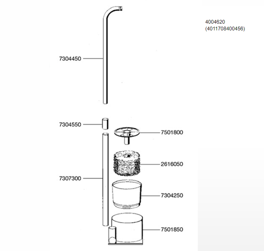 Eheim Ansaugrohr für 4004620/3541 Bodendurchfluter