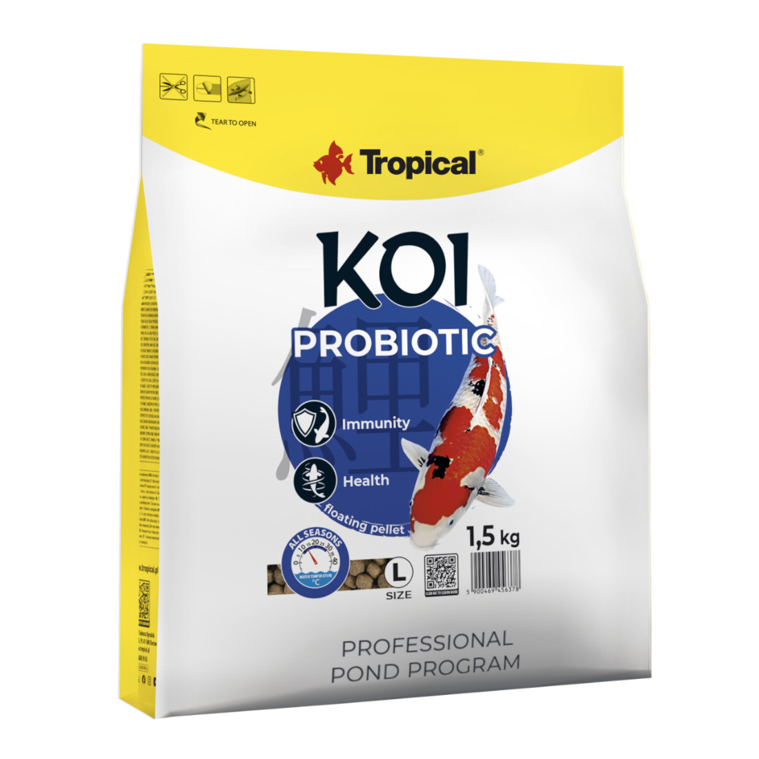 Tropical Koi Probiotic Pellet Size L 1,5 kg