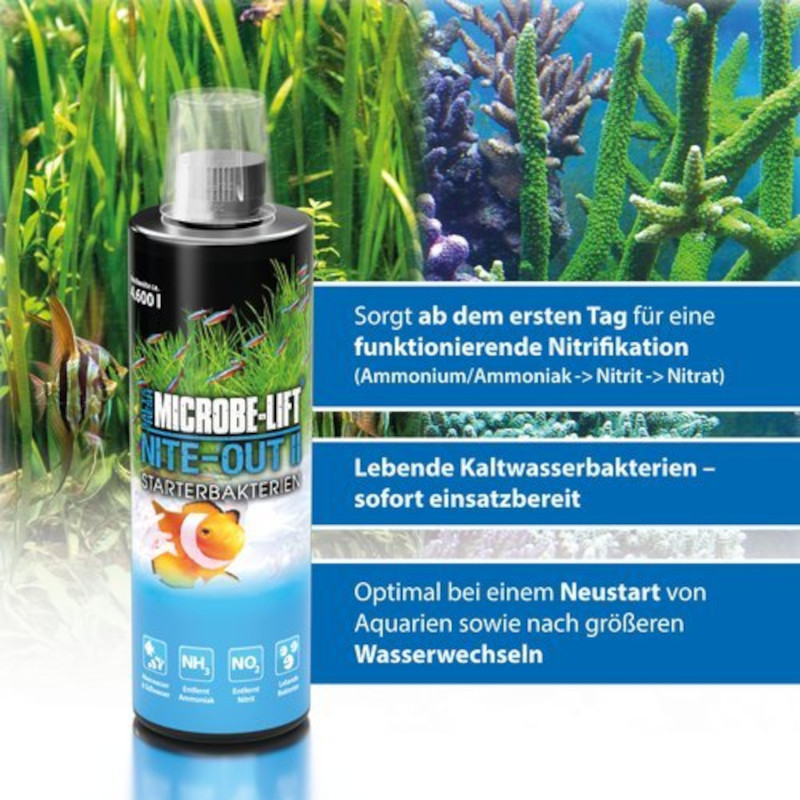 NITE-OUT II  236 ml -Starterbakterien Süß- und Meerwasser-