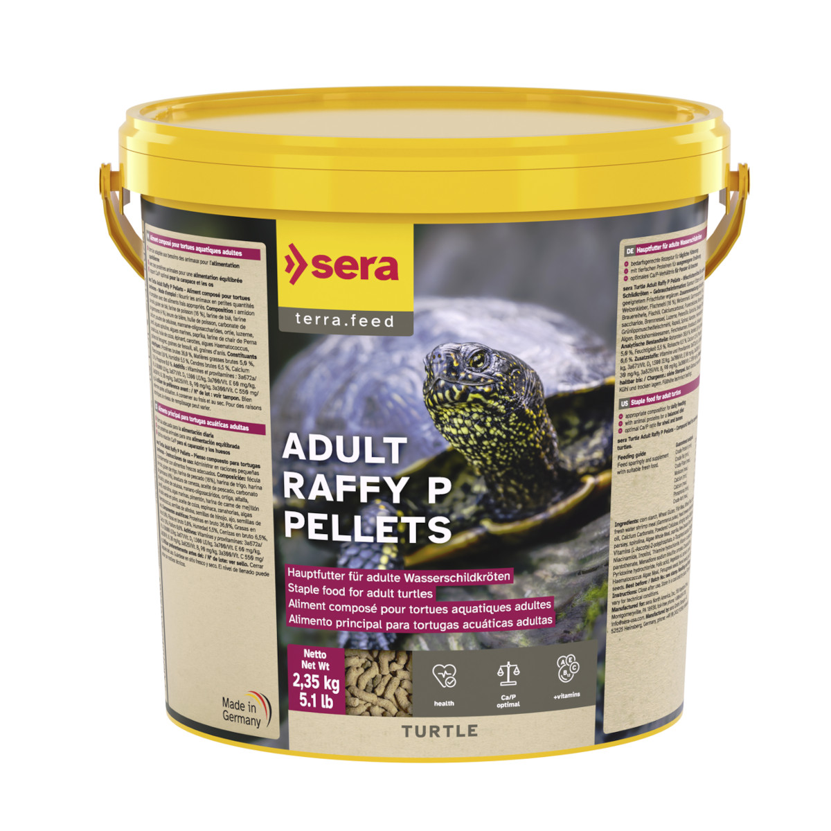 sera Turtle Adult Raffy P 10,0 Liter -Pellets Wasserschildkröten-
