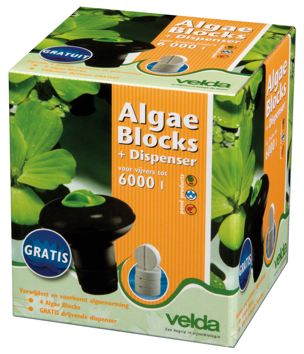 Velda Algae Blocks + Dispenser 4 Blocks