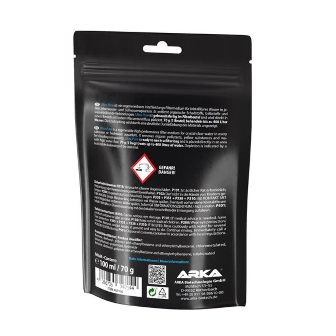 ARKA ULTRA-PURE 70 g -Hochleistungs-Filtermedium-