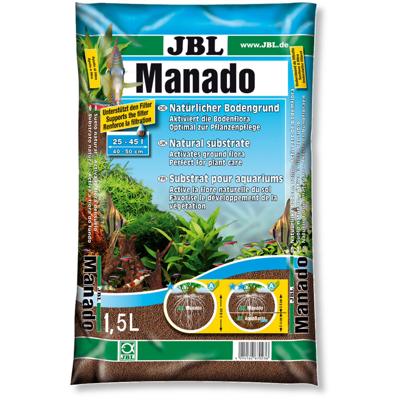 JBL Manado Bodengrund 1,5 Liter