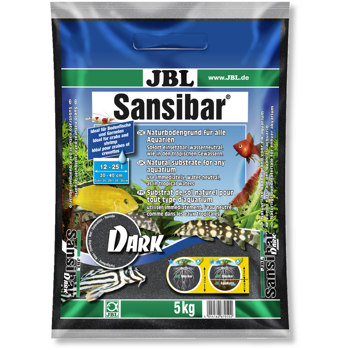 BL Sansibar Dark 5 kg (Aquarienkies) 
