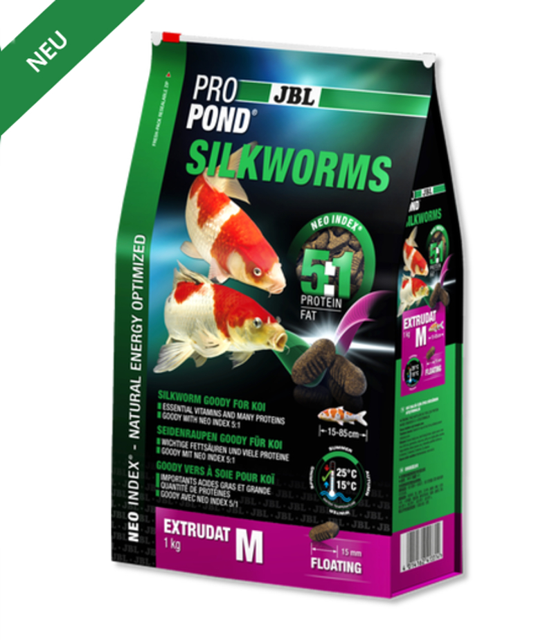 JBL ProPond Silkworms M 1,0 kg -Seidenraupen für Koi-