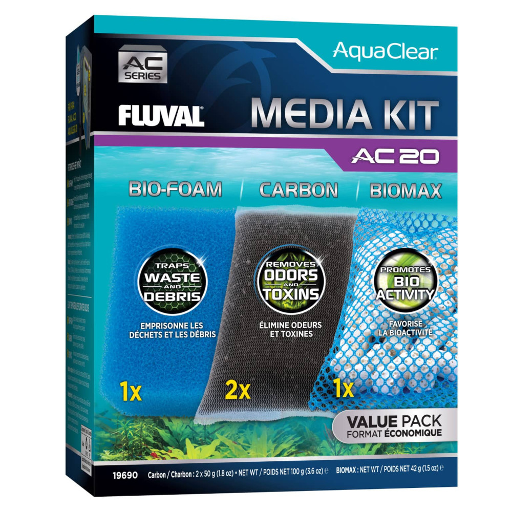 Fluval Medienwartungsset für den AquaClear AC20 -Hochleistungsfilter-