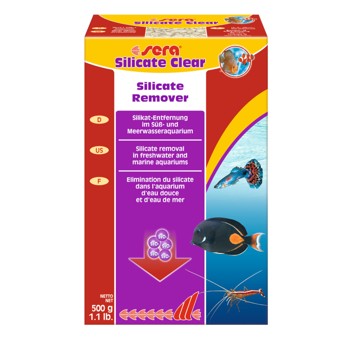 sera Silicate Clear 500 g - Silikatentfernung