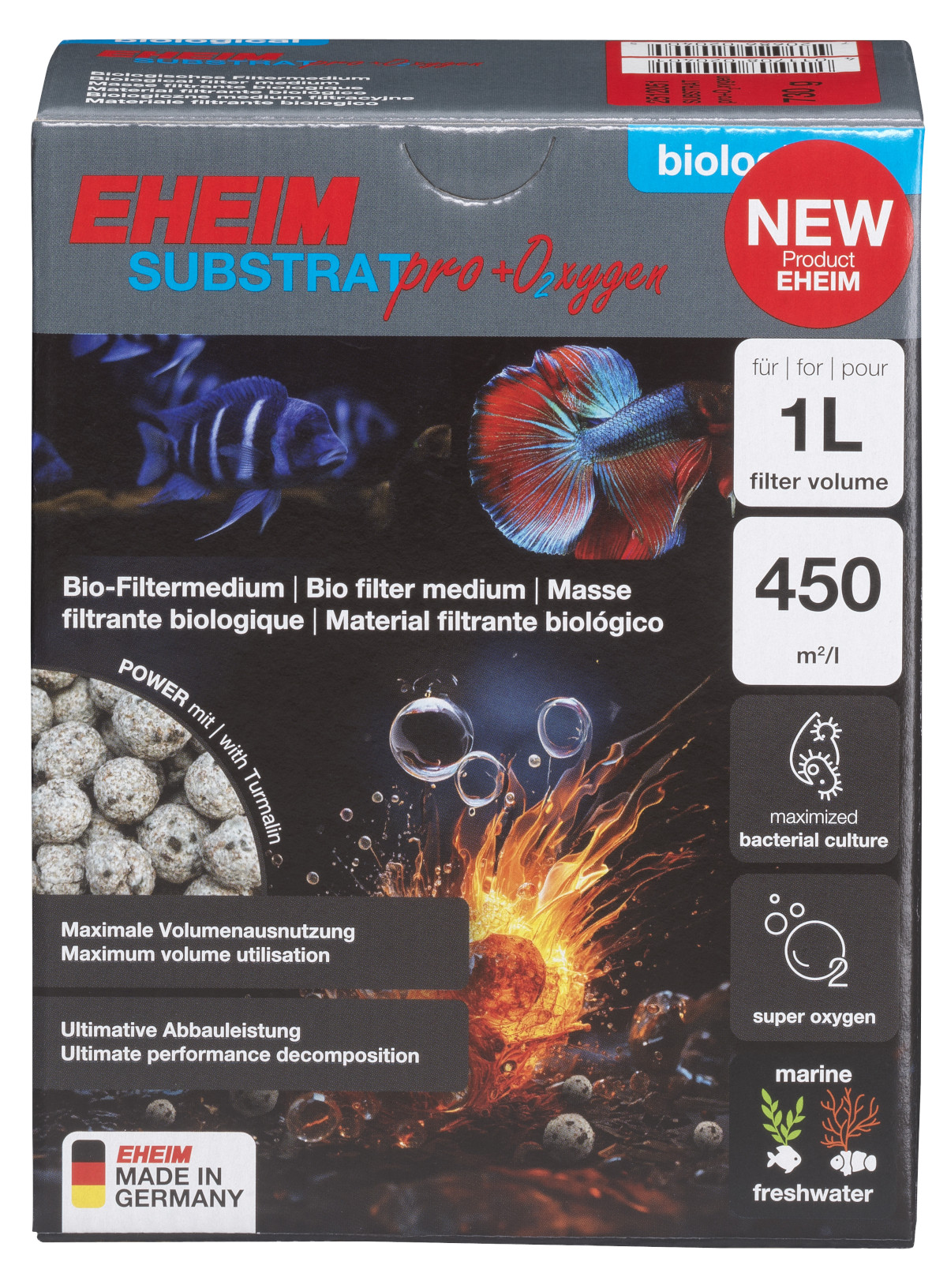 EHEIM SUBSTRATpro+ O2xygen 1,0 Liter -O2 Filtermedium-