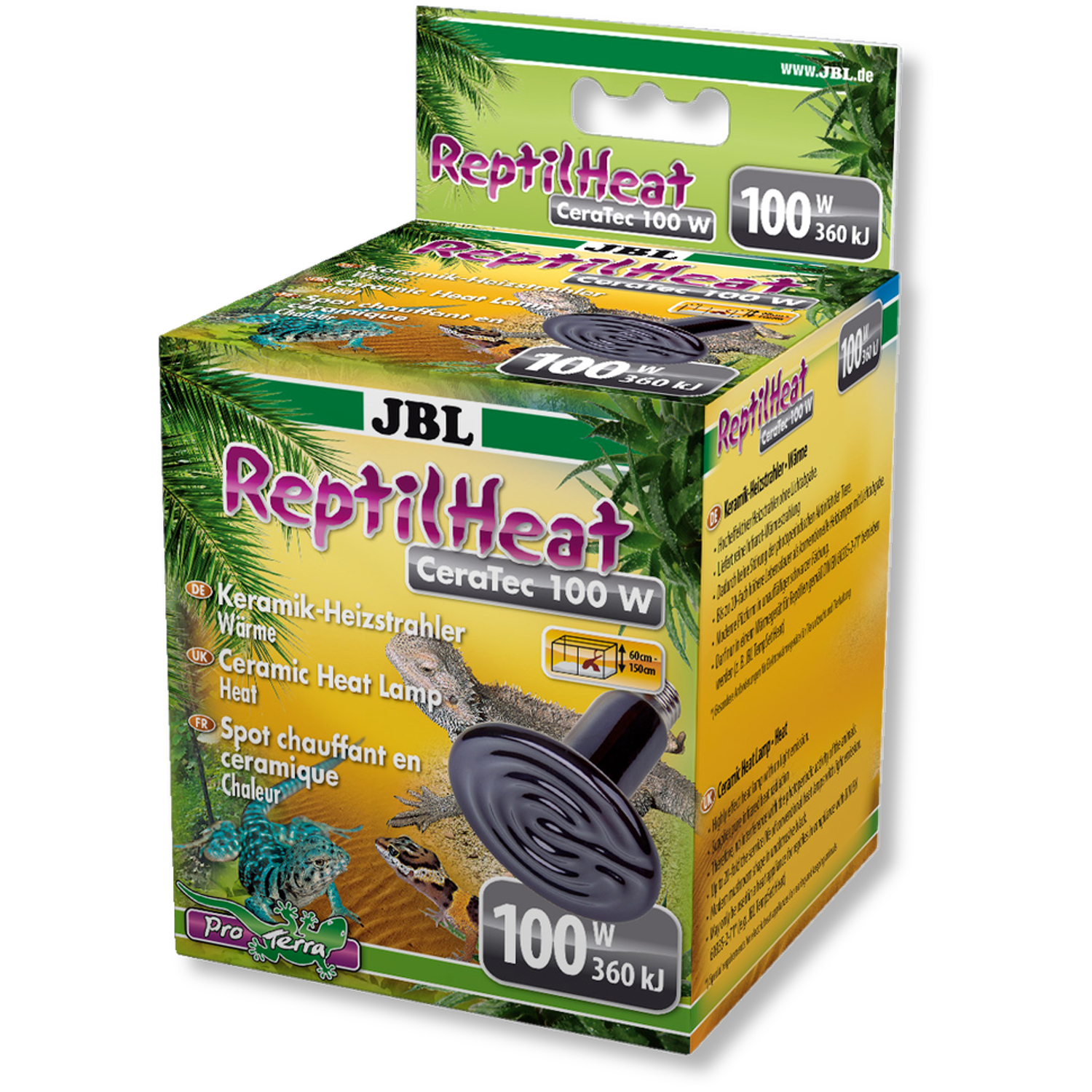JBL ReptilHeat 100 Watt (Keramikstrahler für Terrarien)