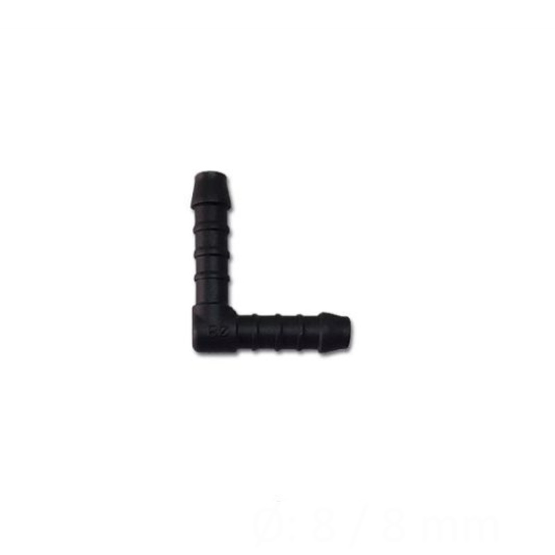 PVC Winkelverbinder 8 mm (beidseitig)