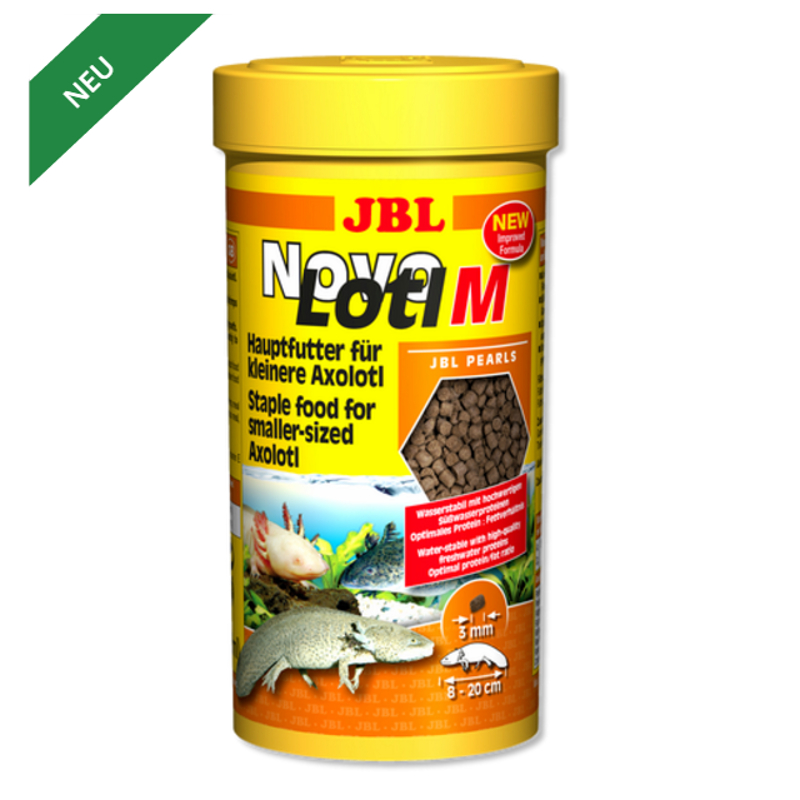JBL NovoLotl M 250 ml -Alleinfutter für kleine Axolotl- Dose