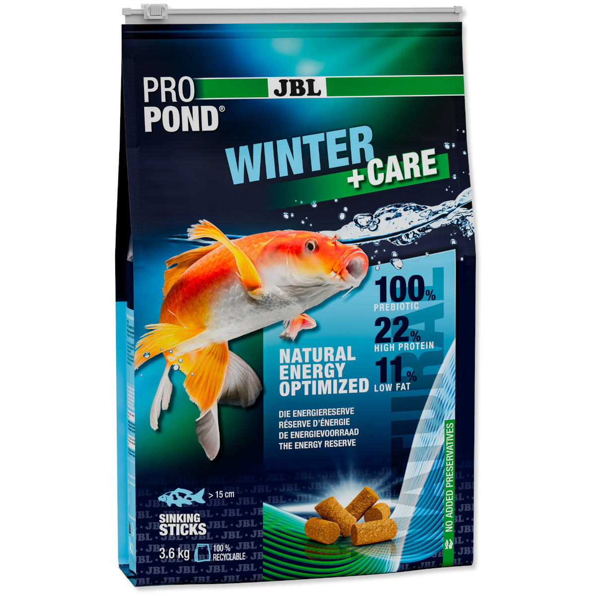 JBL PROPOND WINTER+CARE 3,6 kg -Winterfutter für Koi & andere Teichfische-
