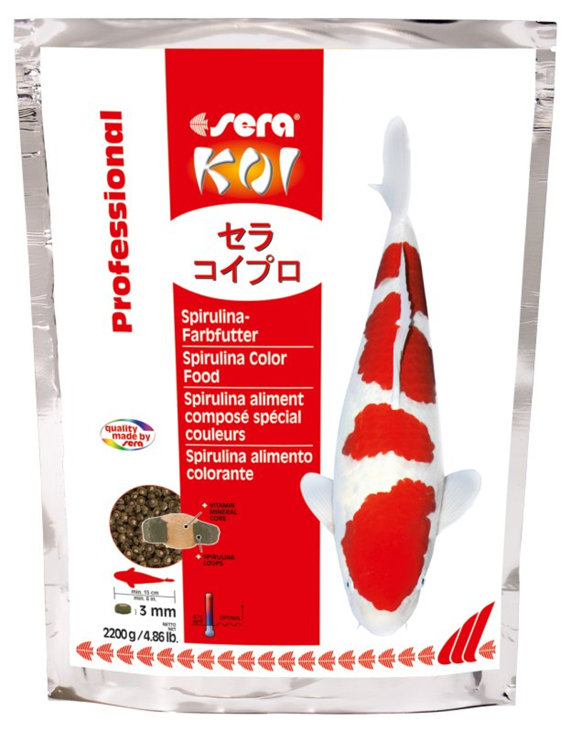 sera KOI Professional Spirulina-Farbfutter 2,2 kg