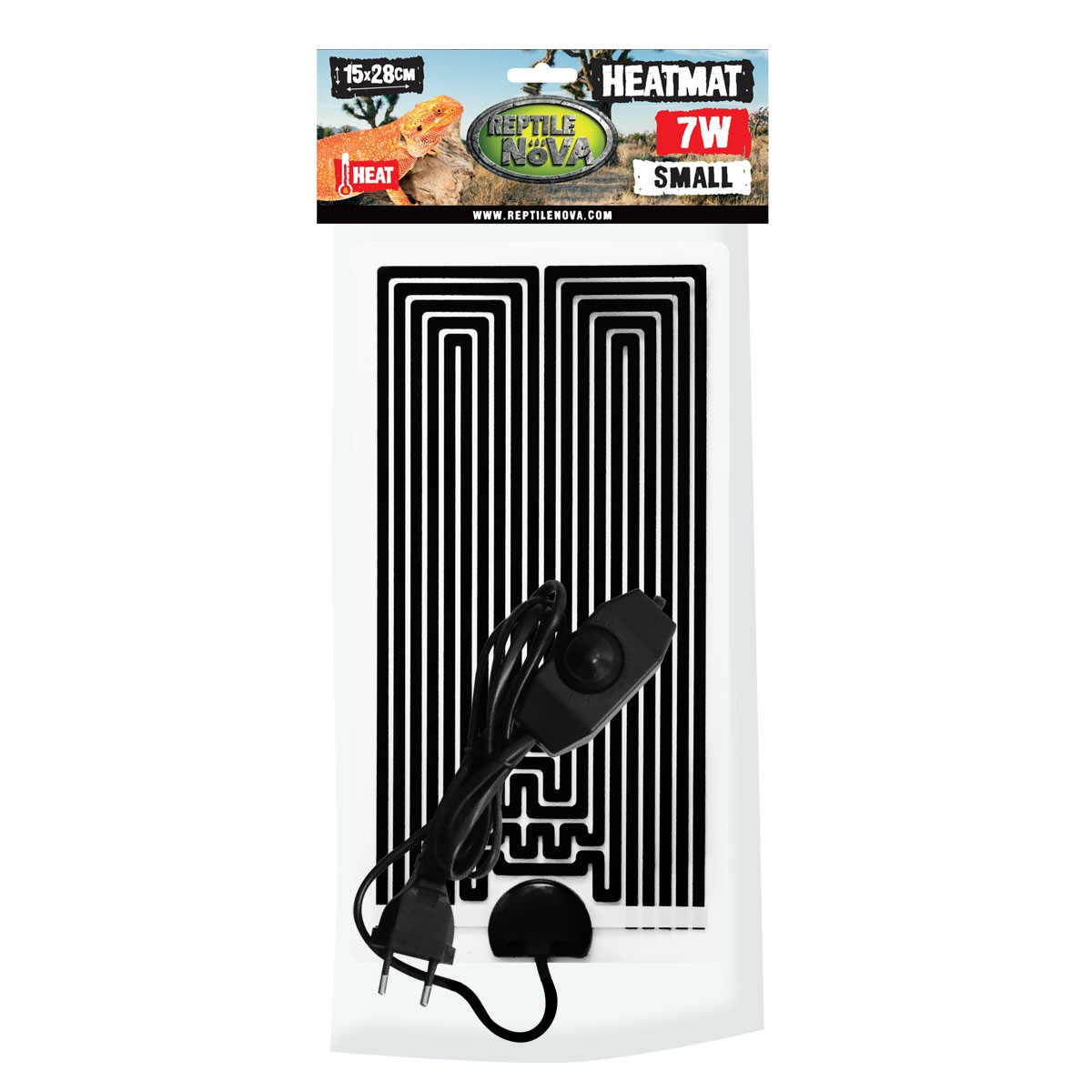 REPTILE NOVA Heatmat Heizmatte 7 Watt (15 x 28 cm)