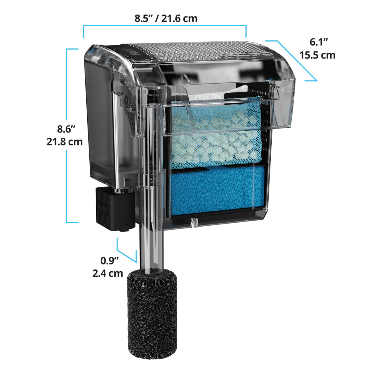 AquaClear AC70 Hochleistungsfilter (Anhängefilter)