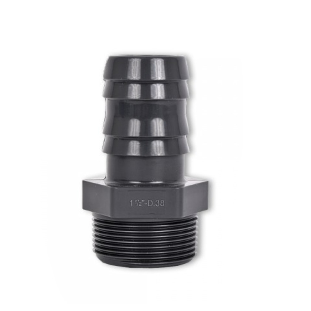 PVC Schlauchtülle 1 1/2" AG x D=38 mm 