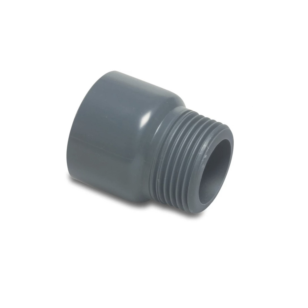 PVC Übergangsnippel 50 mm x 1 1/2" AG