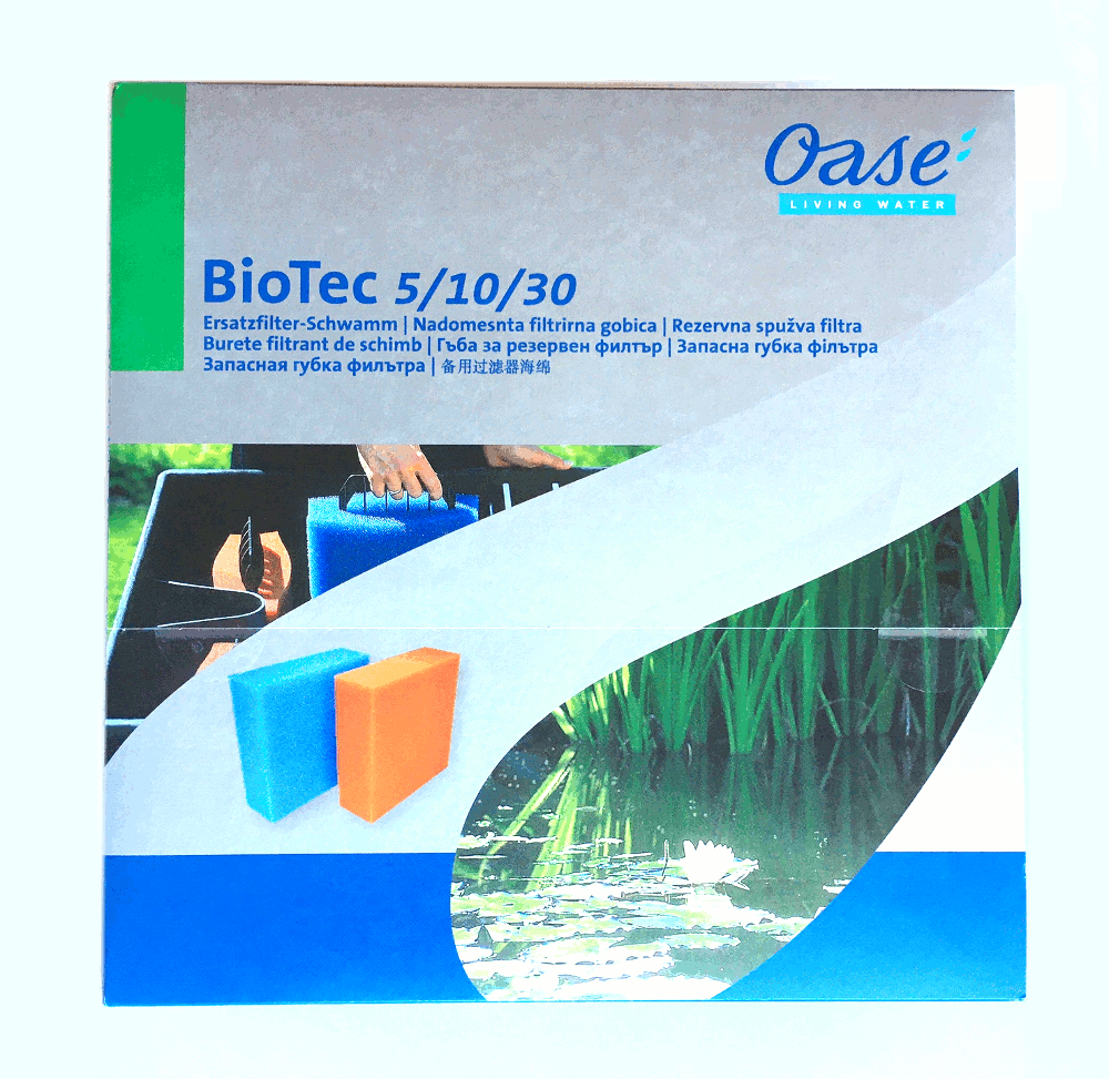 Oase BioTec 5/10/30 Ersatzschwamm blau (grob) Packung