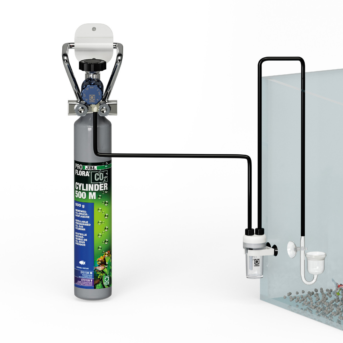 JBL PROFLORA CO2 BASIC SET Einbau
