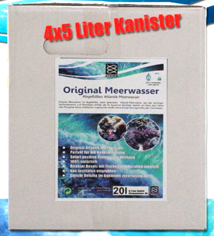 Original Meerwasser aus dem Atlantik 20 Liter Pack