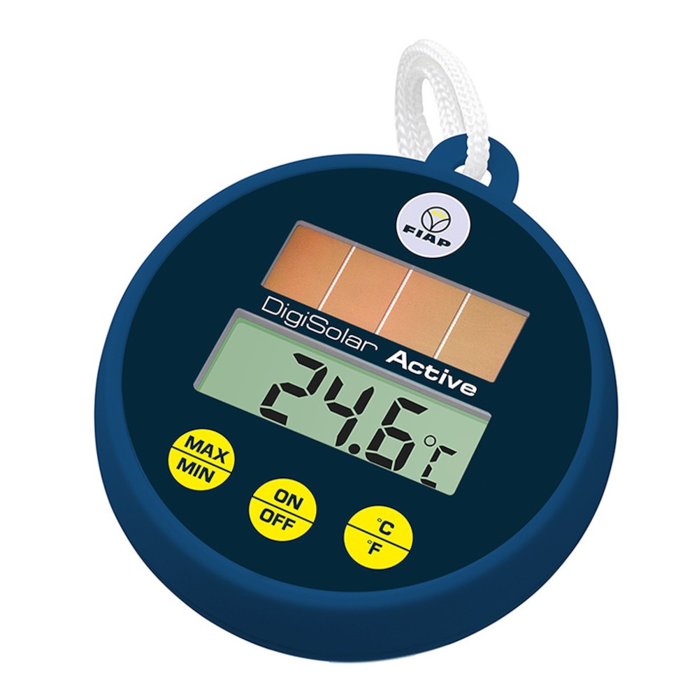 FIAP DigiSolar Activ Schwimmthermometer Qualitätsprodukt (Teich und Schwimmbad)