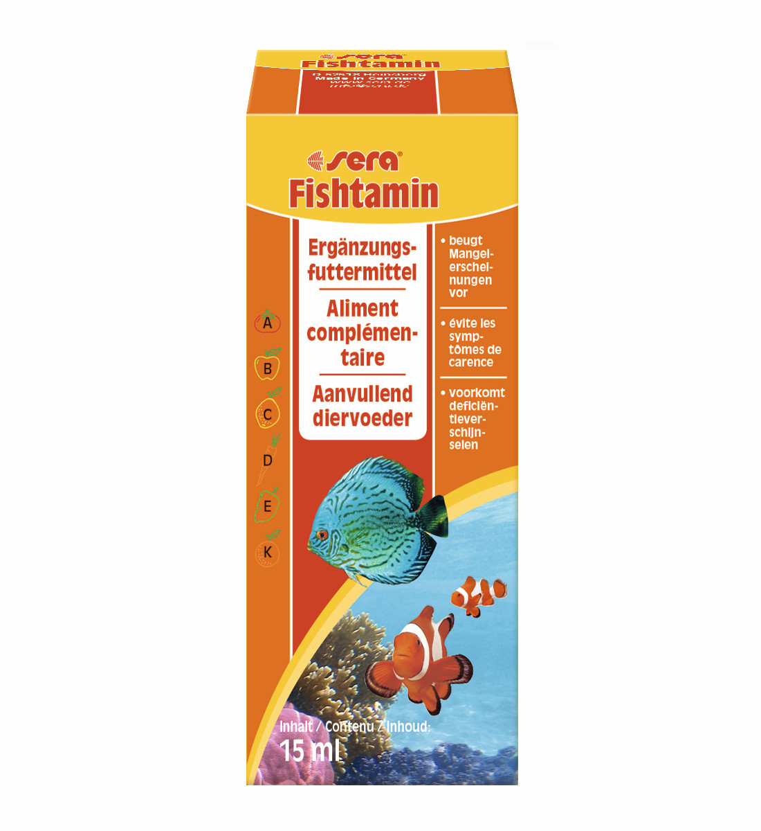 sera Fishtamin Multivitamine 15 ml Packung
