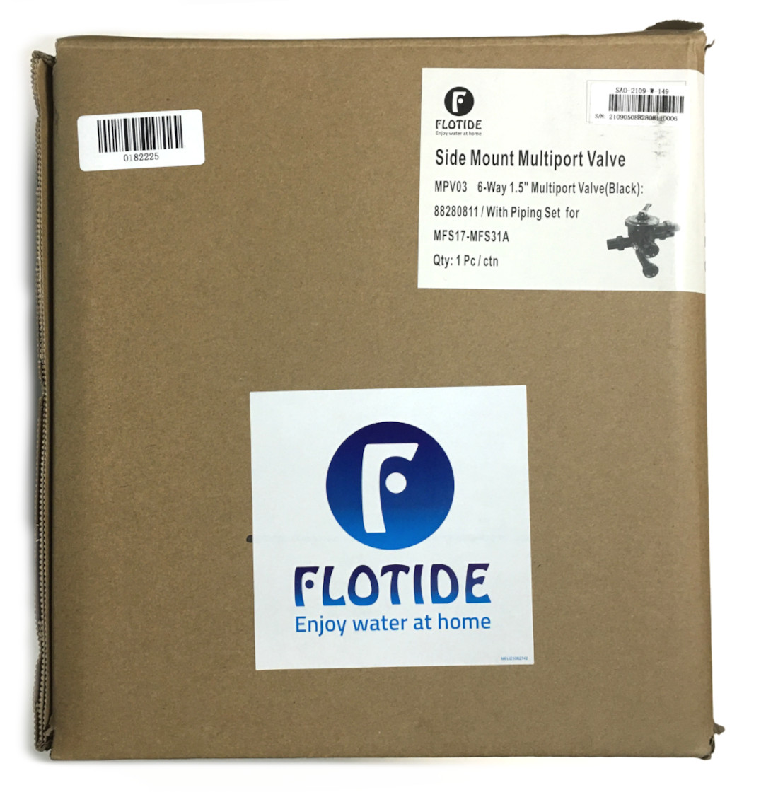 Norsup-Flotide 6-Wegeventil 1 1/2" seitlich komplett verrohrt Typ MFS